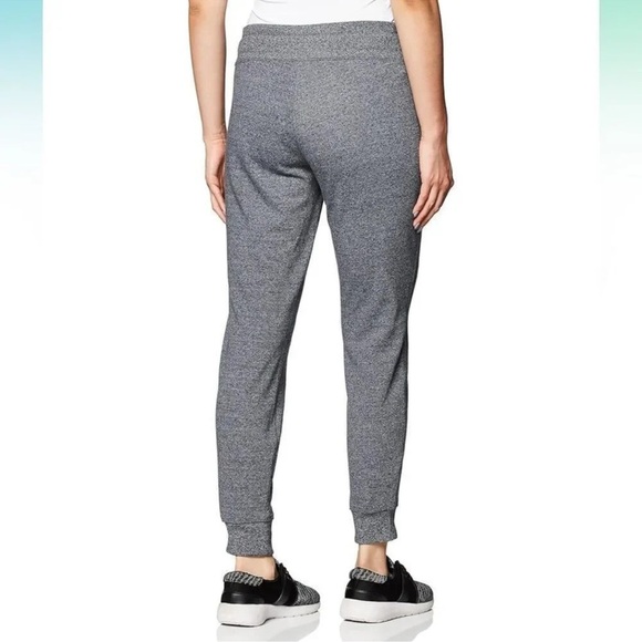 Calvin Klein Women's Premium French Terry Black Heather Fleece Jogger NWT - Picture 3 of 4